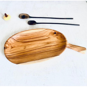 Oval crafted Wooden serving Platter - Mawon Woodworks